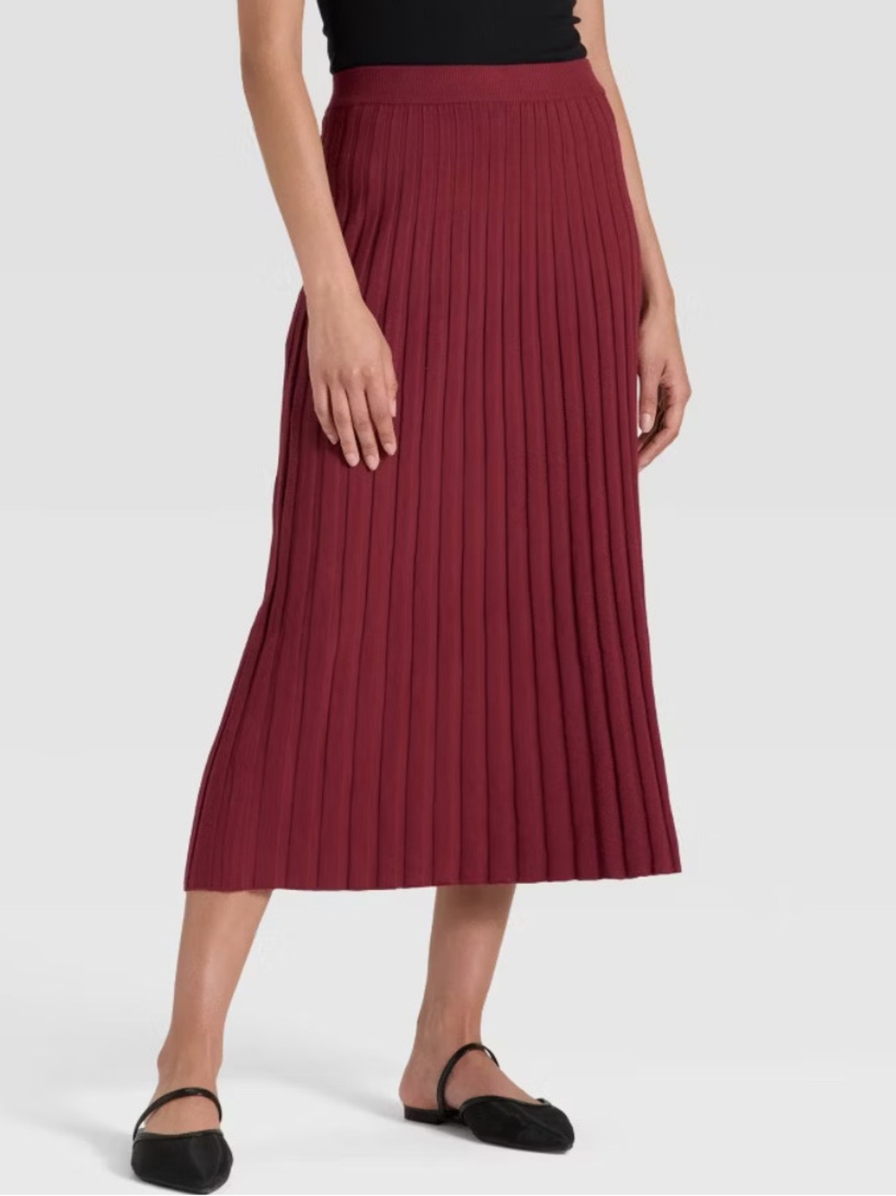 A NEW DAY Burgundy Skirt